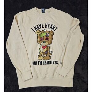 Sniper Gang Men's Medium Pullover Sweatshirt I Have A Heart Embroidered